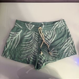 Tropical Green Sleep Shorts, S, Secret Treasures